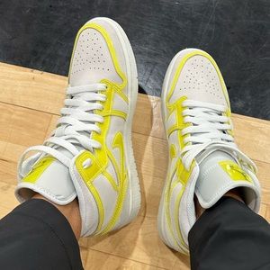 Nike Jordan 1 Suede Yellow Opti Womens 9/ Mens 7